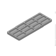 CALCO DO VIDRO 70X26X5 PRETO 5010.5P
